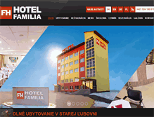 Tablet Screenshot of hotelfamilia.sk